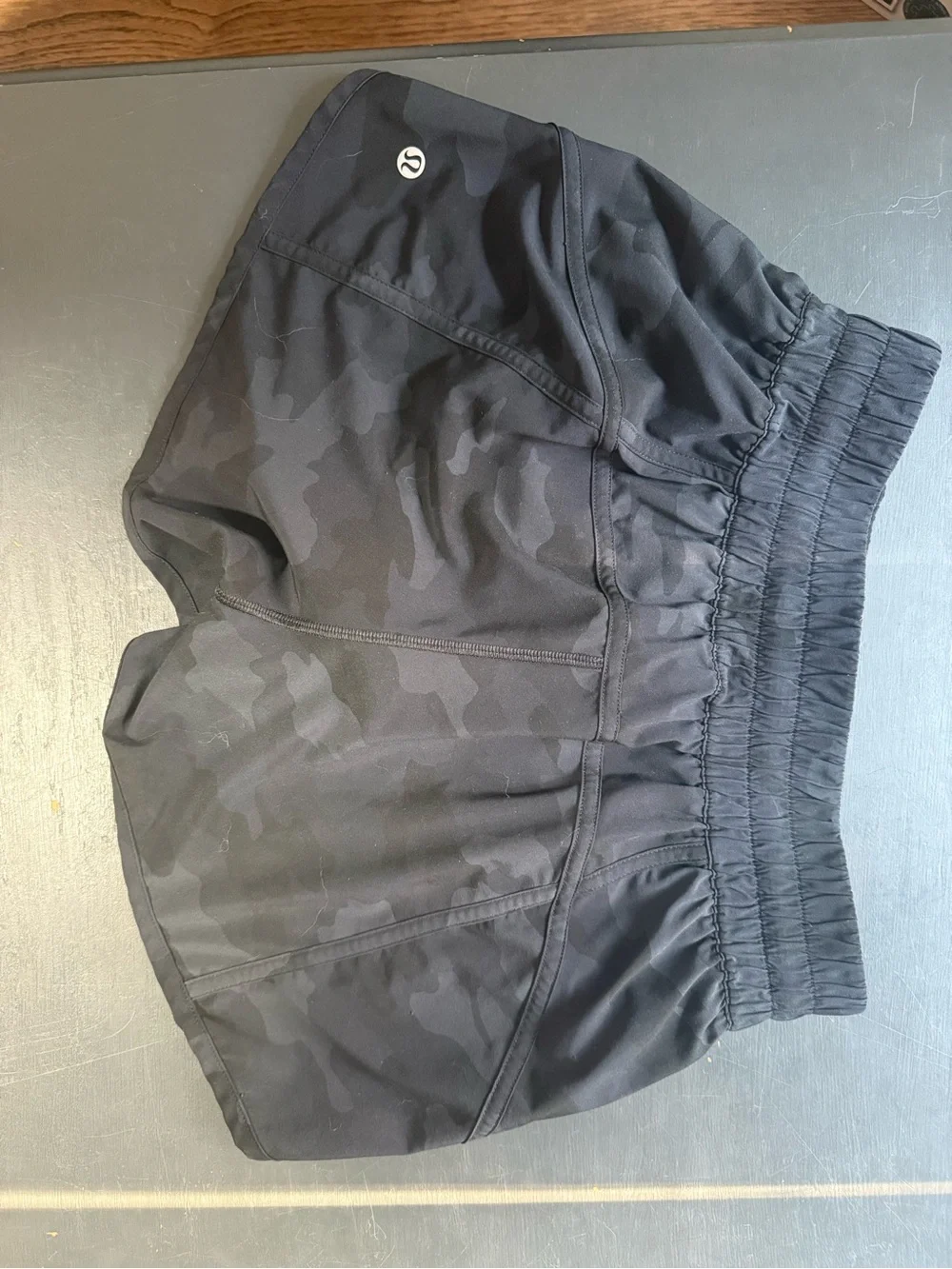 lululemon athletica Black Camo Running Shorts